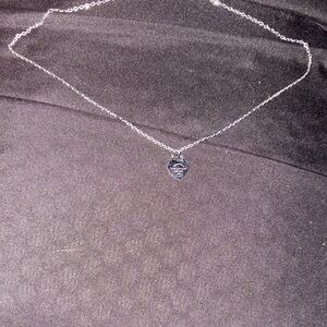 Tiffany & Co. Silver Heart Charm Necklace